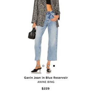 Anine Bing Gavin Jean Blue Reservoir 30